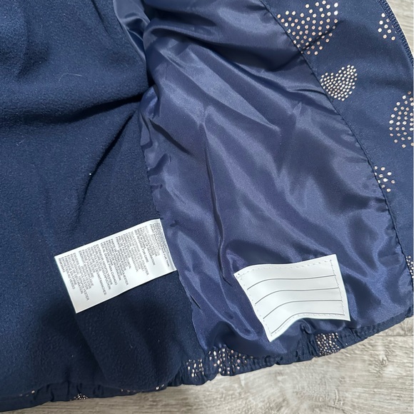 S. Rothschild & Co. Toddler and Little Girls Foil Quilt Puffer Coat - Picture 6 of 7